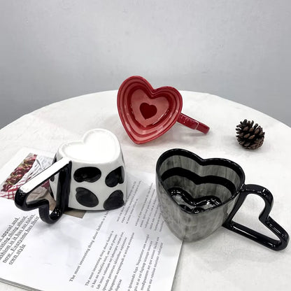 Heart Net Ceramic Mug