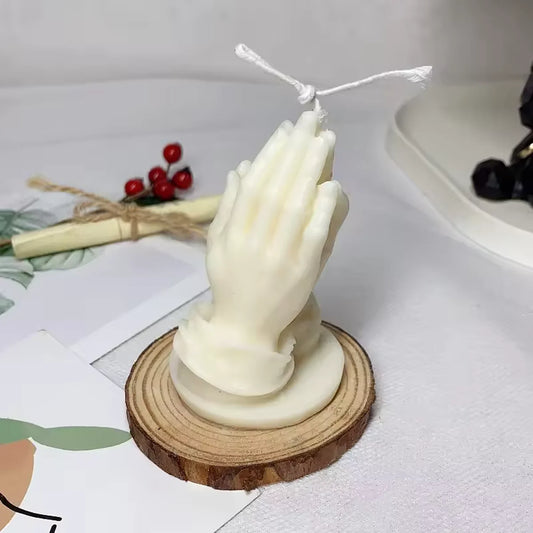 Praying Hands Candle