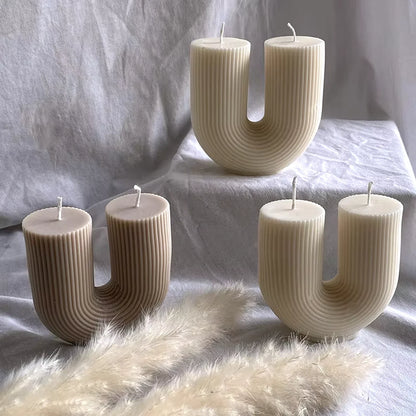 U-Shaped Candle