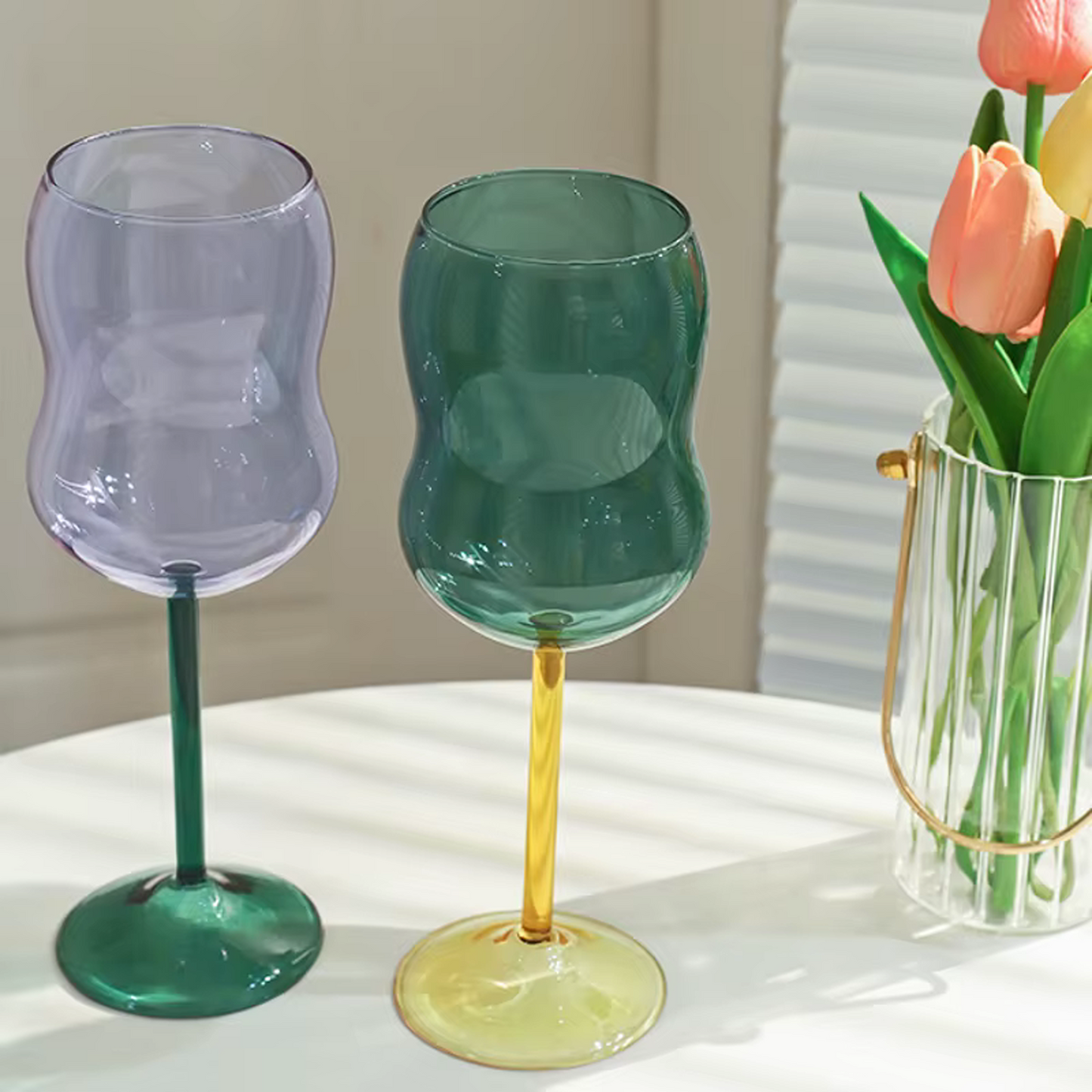 Dual Color Wine Glass