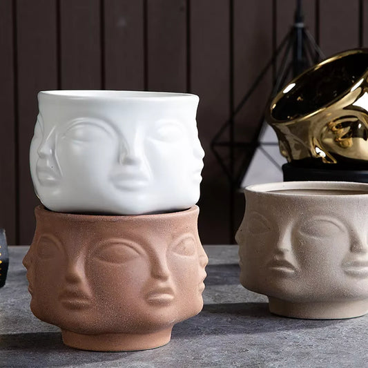 Ceramic Face Planter