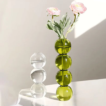 Abstract Bubble Glass Vase