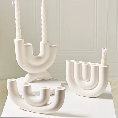 Minimalist Ceramic Candle Stand