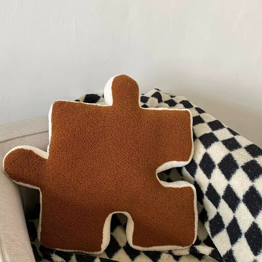 Puzzle Block Cotton Pillow