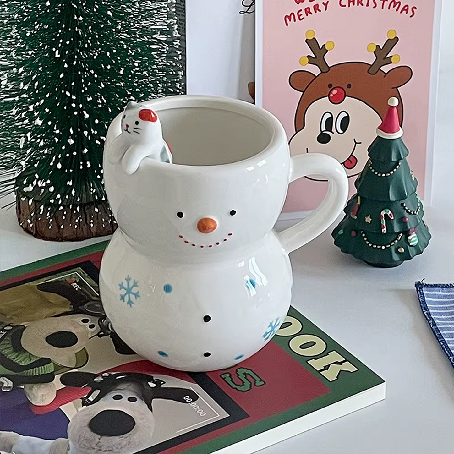 Snowman Mug & Spoon