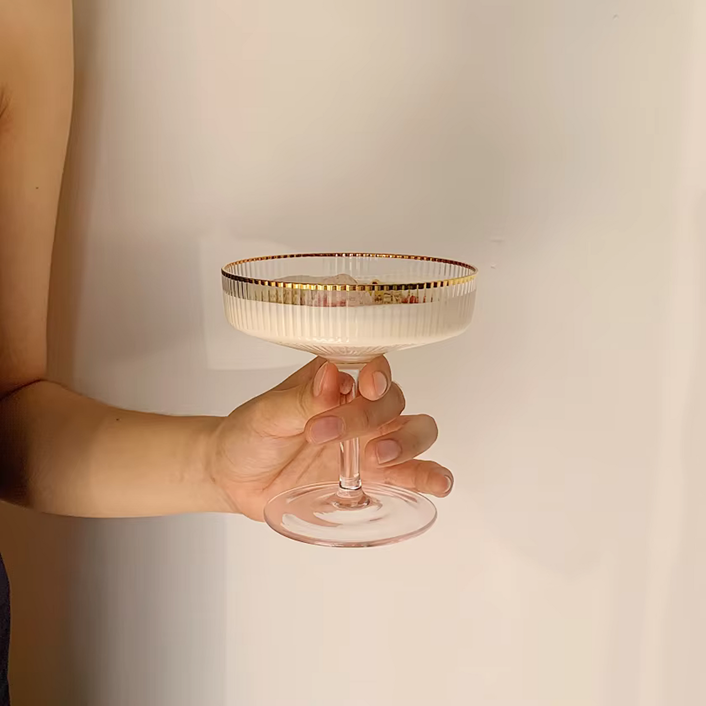 Ribbed Champagne Glass