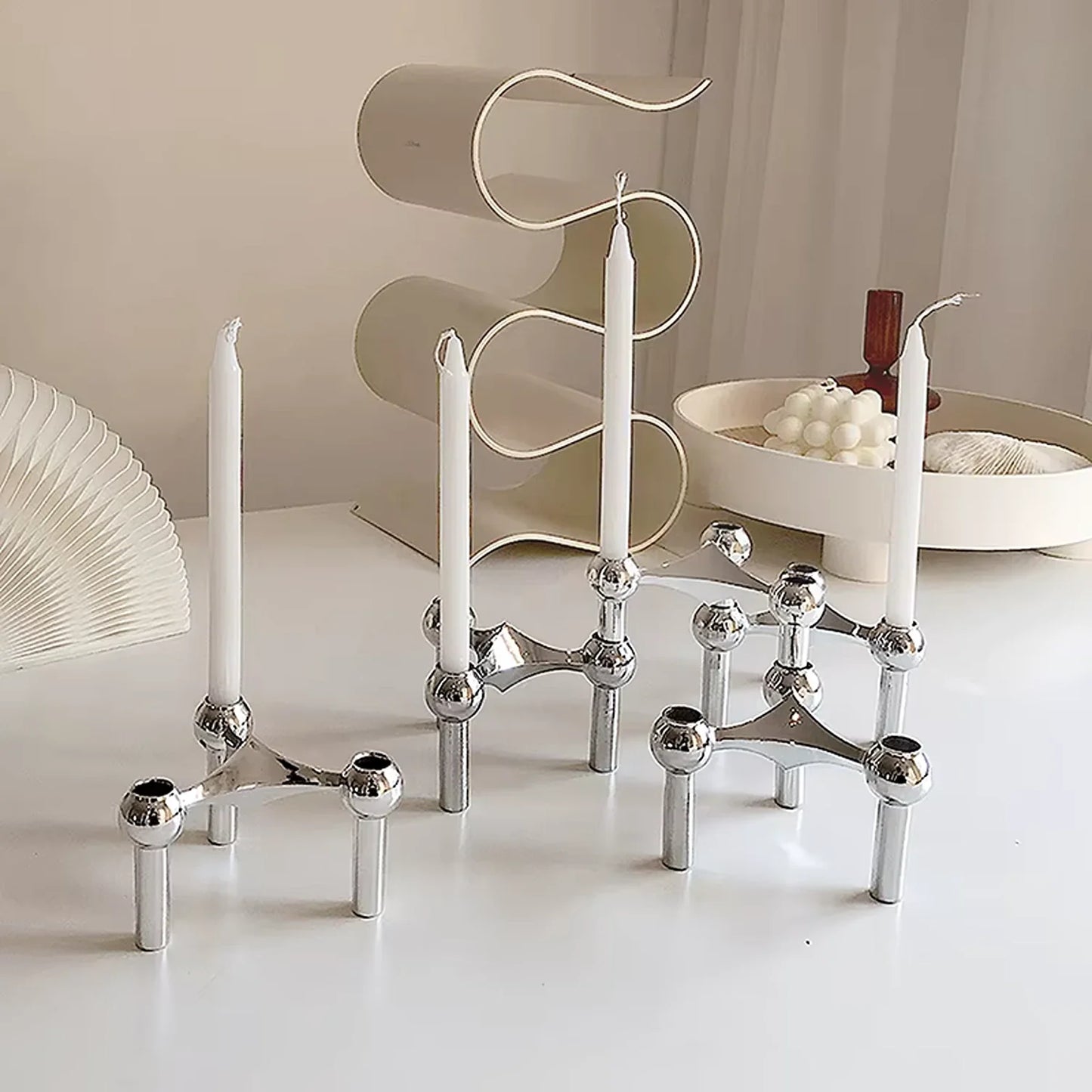 Stainless Modular Candle Holder