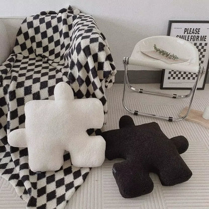 Puzzle Block Cotton Pillow