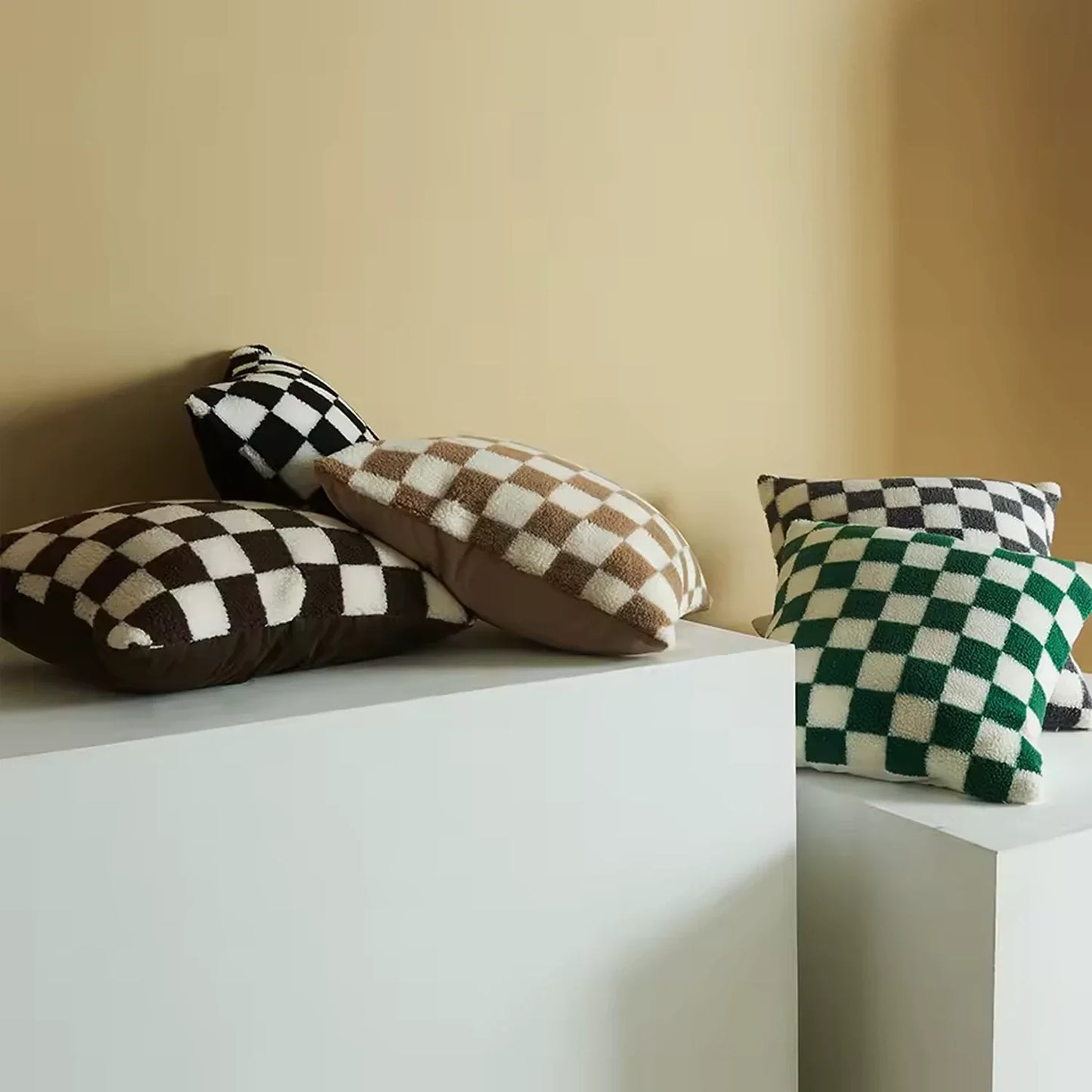 Checkered Cushion Cover