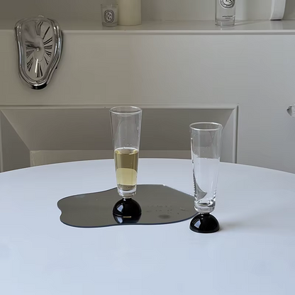 Retro Glass Champagne Flutes