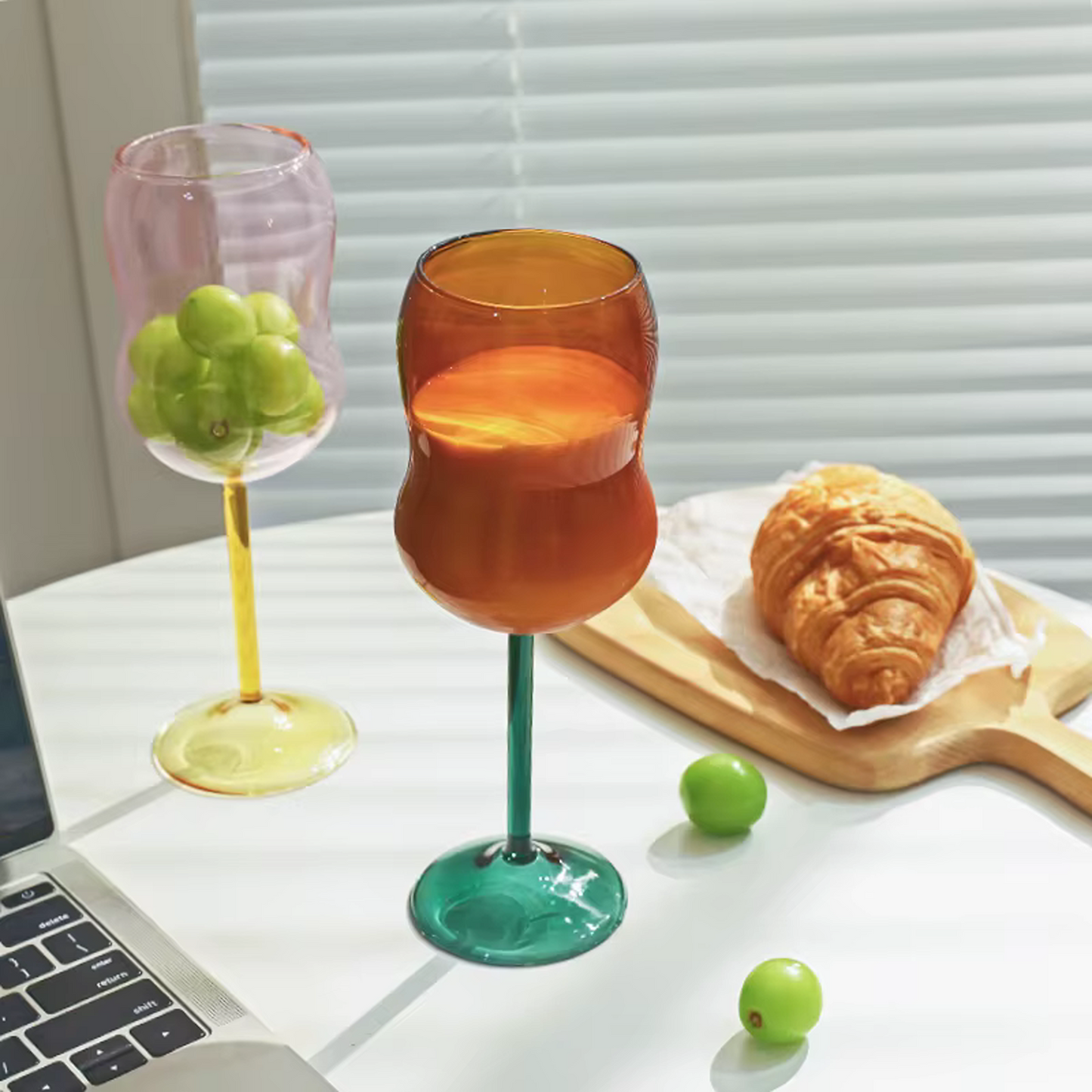 Dual Color Wine Glass