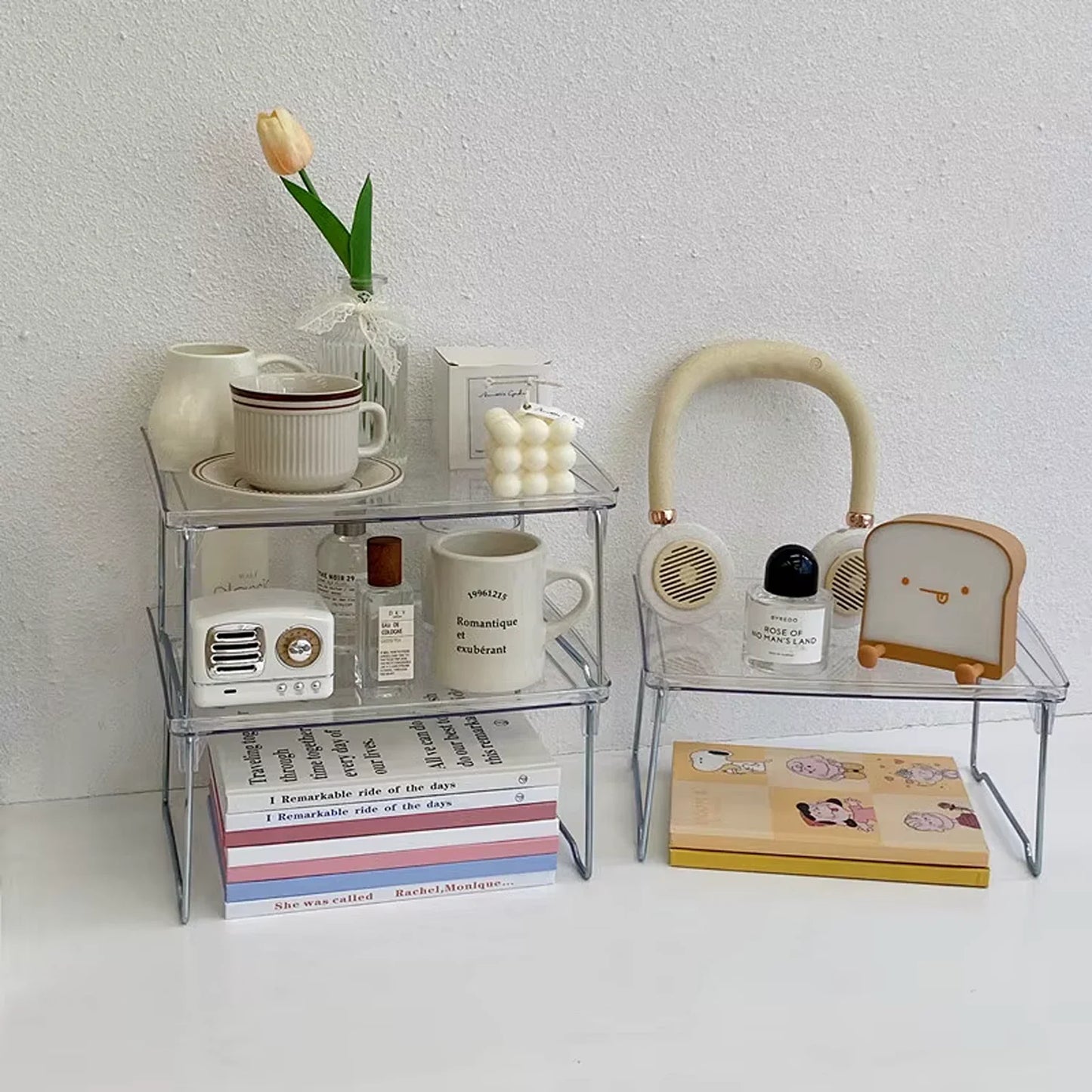 Acrylic Foldable Storage Shelf