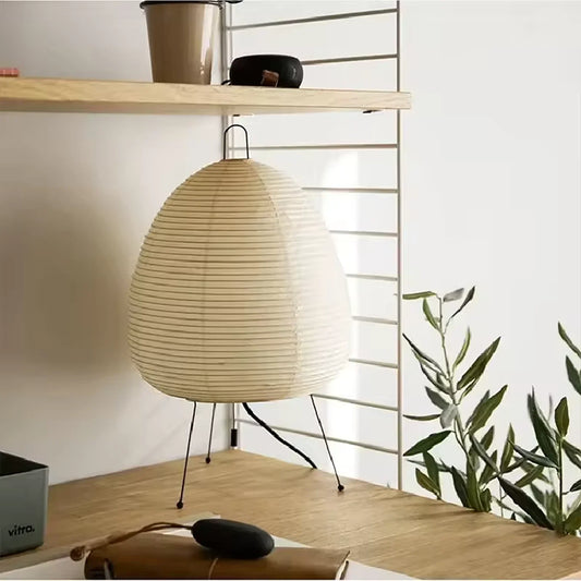 Wabi-Sabi Rice Paper Table Lamp