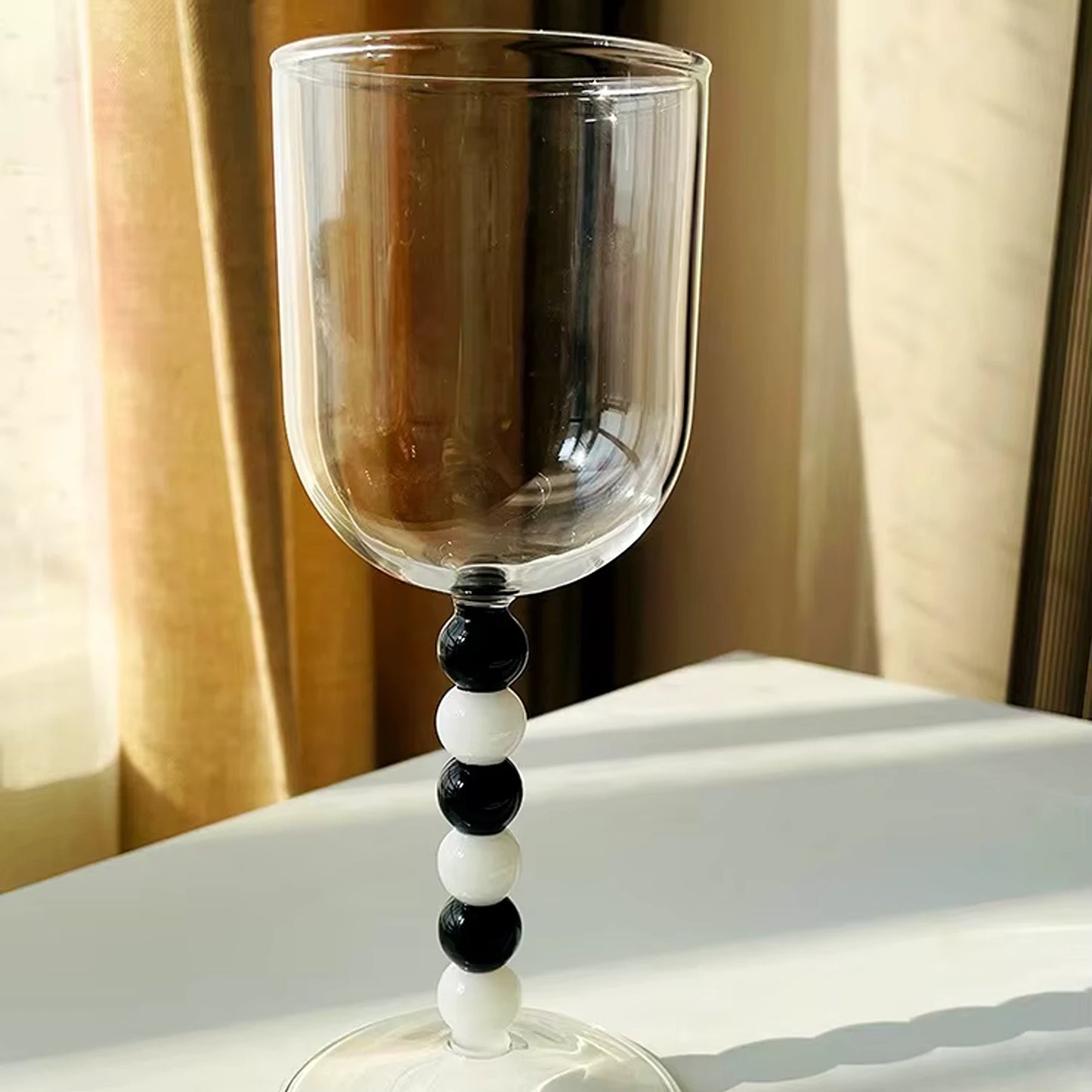 Beaded Wine Glass