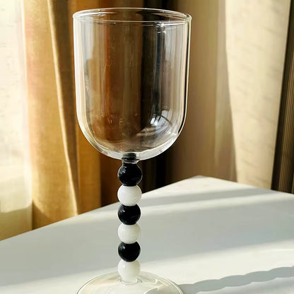 Beaded Wine Glass