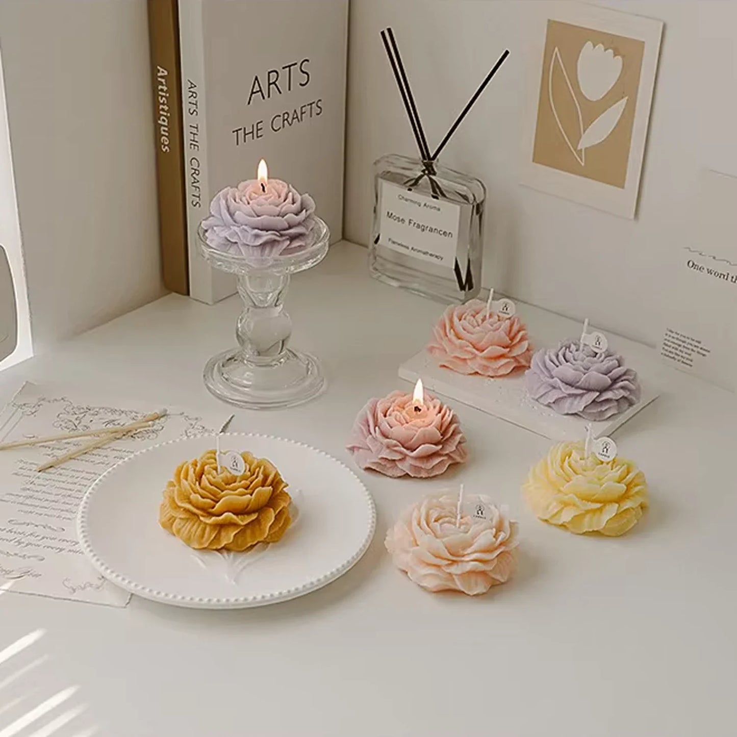 Aroma Flower Candle