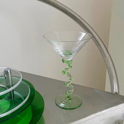 Spiral Cocktail Glass