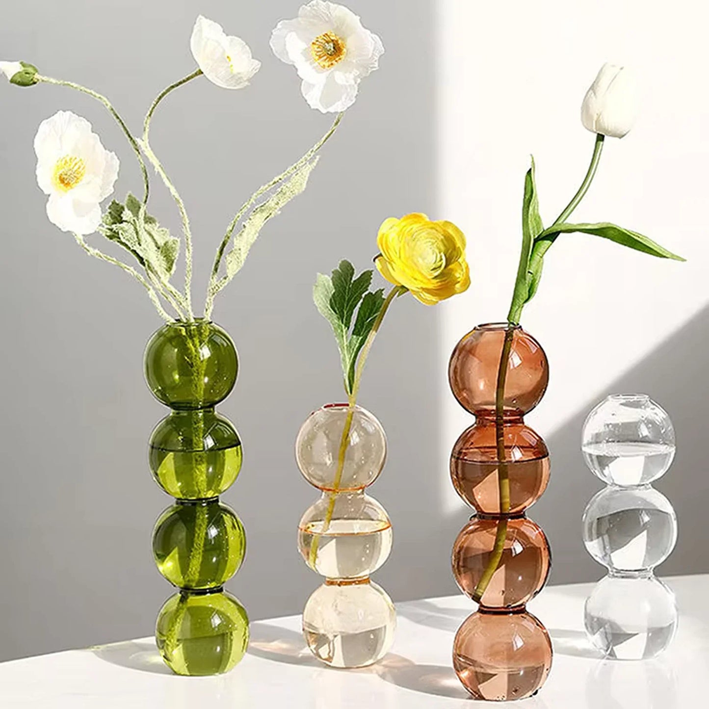 Abstract Bubble Glass Vase