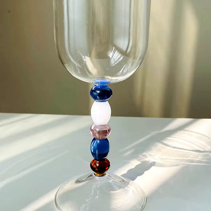 Beaded Wine Glass