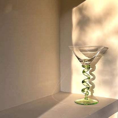 Spiral Cocktail Glass