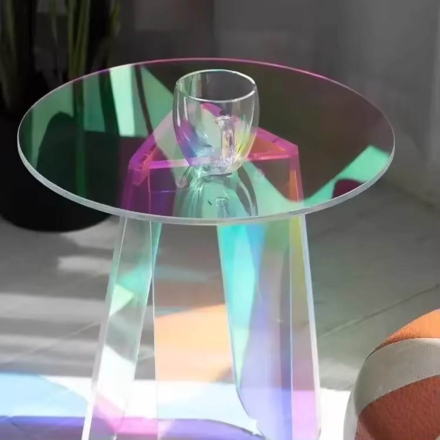 Opal Acrylic Side Table