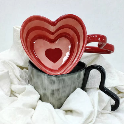 Heart Net Ceramic Mug