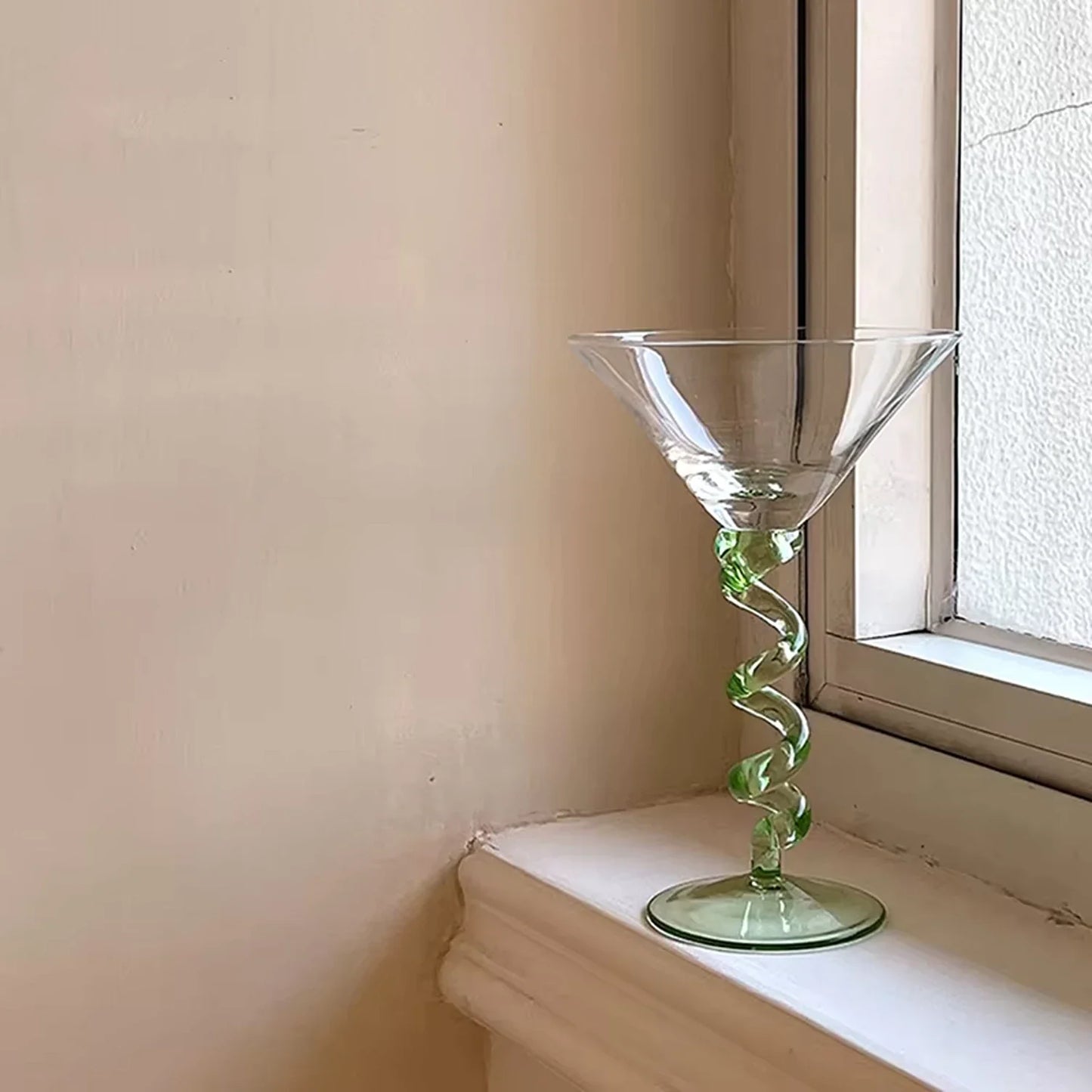 Spiral Cocktail Glass