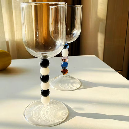 Beaded Wine Glass