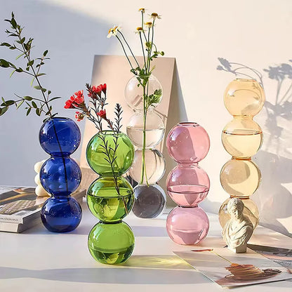 Abstract Bubble Glass Vase