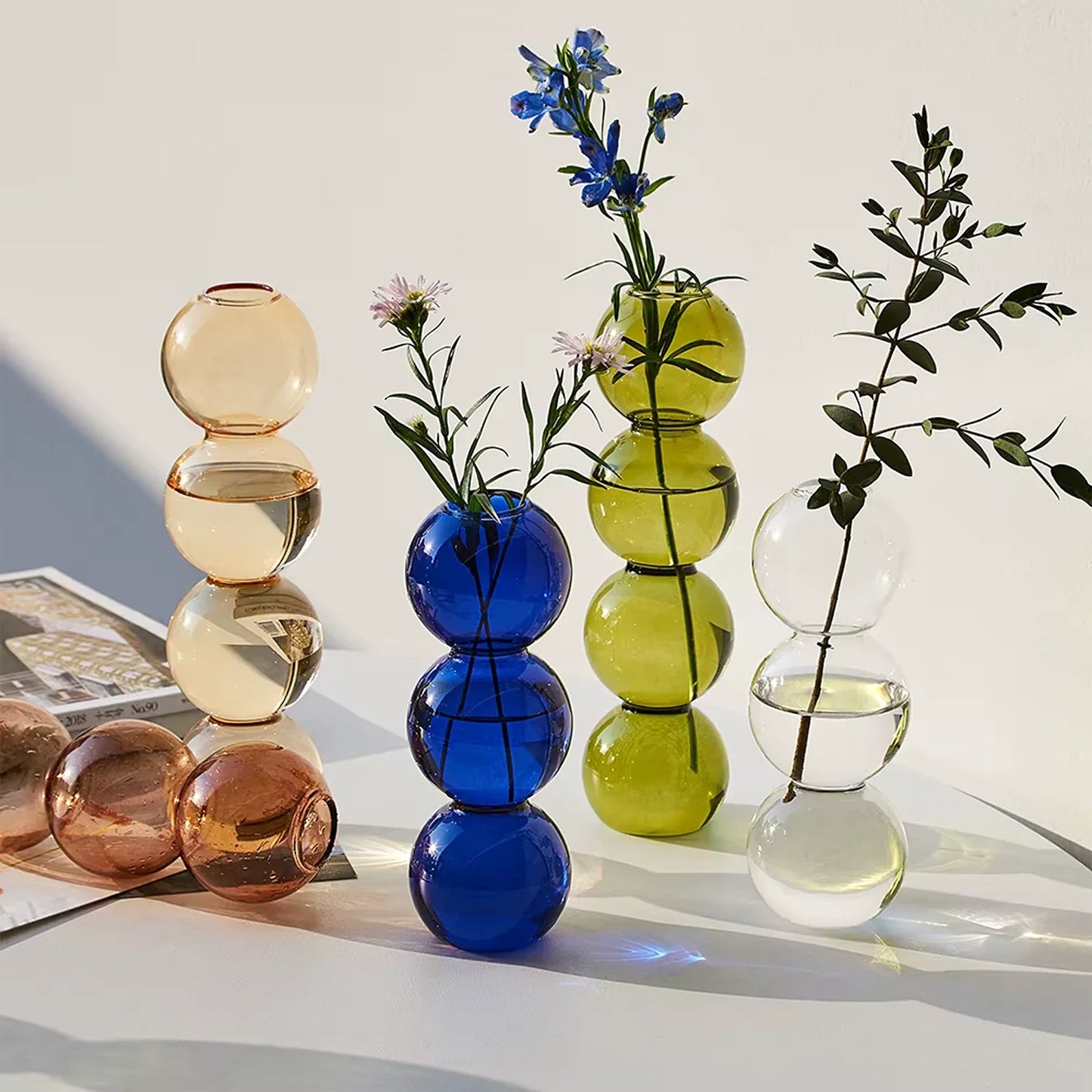 Abstract Bubble Glass Vase