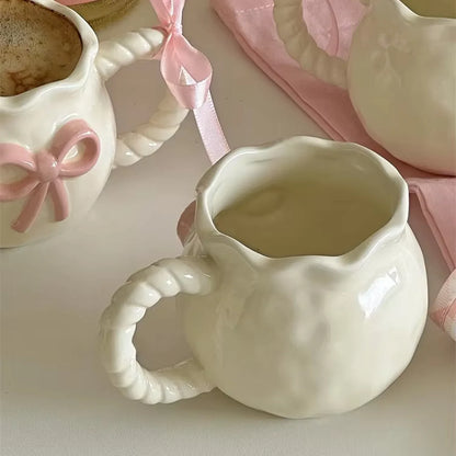 Bow Tied Ceramic Mug